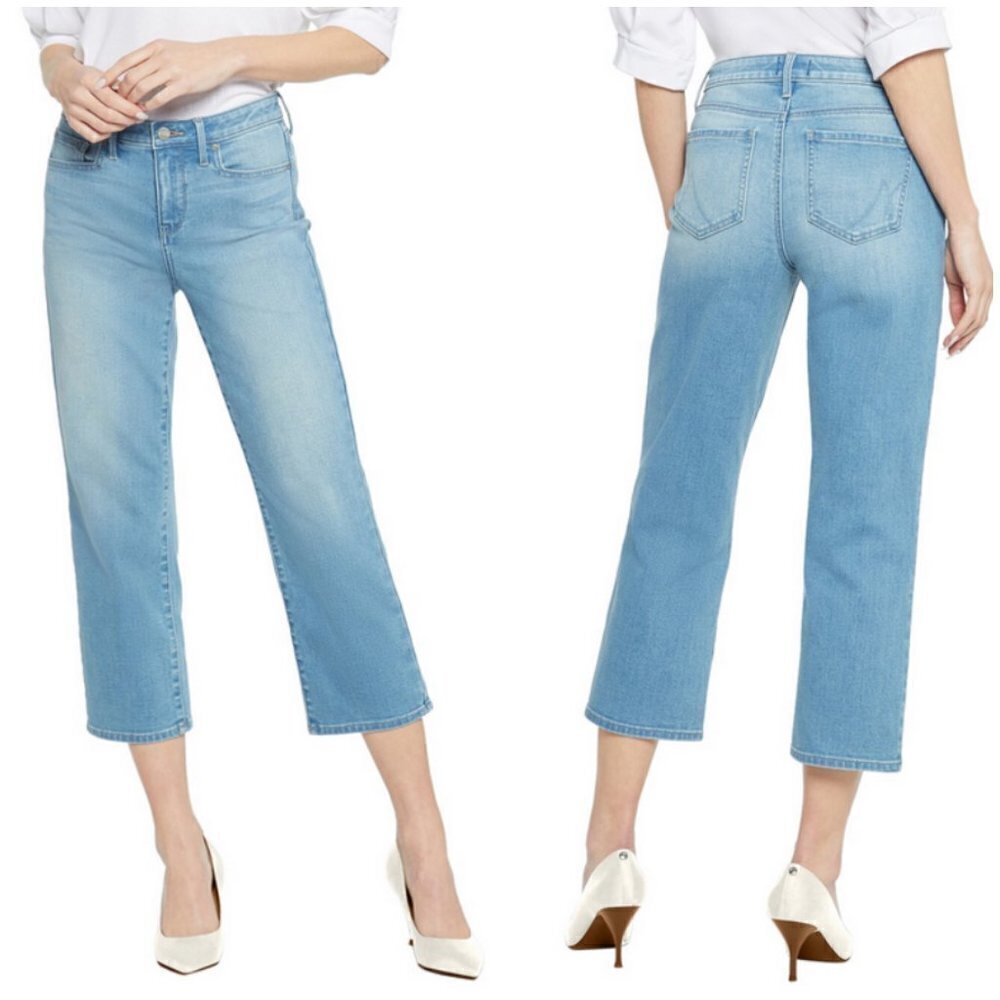 💕NYDJ💕 Relaxed Piper Crop Jeans ~ Clift Blue 12 NWT